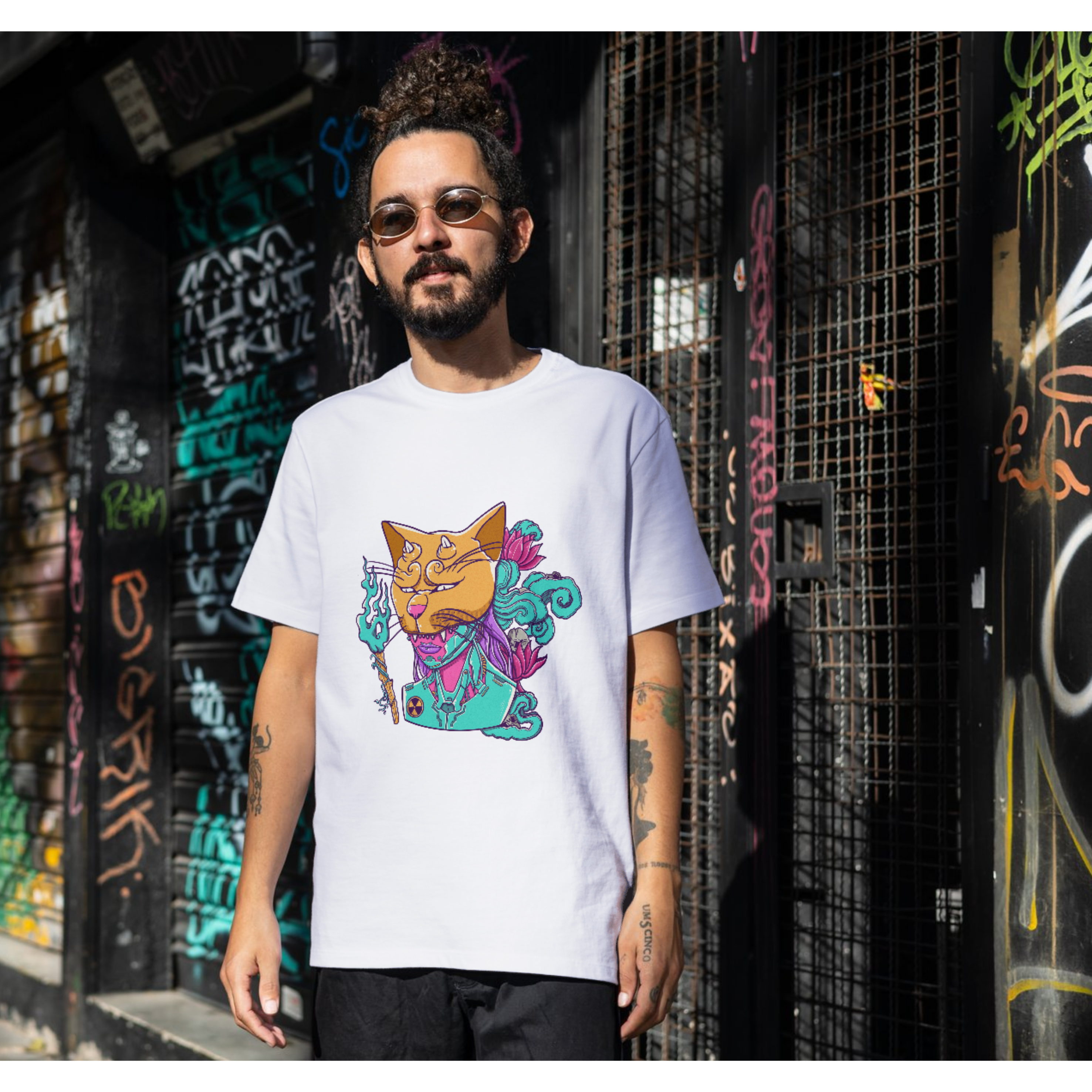 Tshirt Cyber Cat