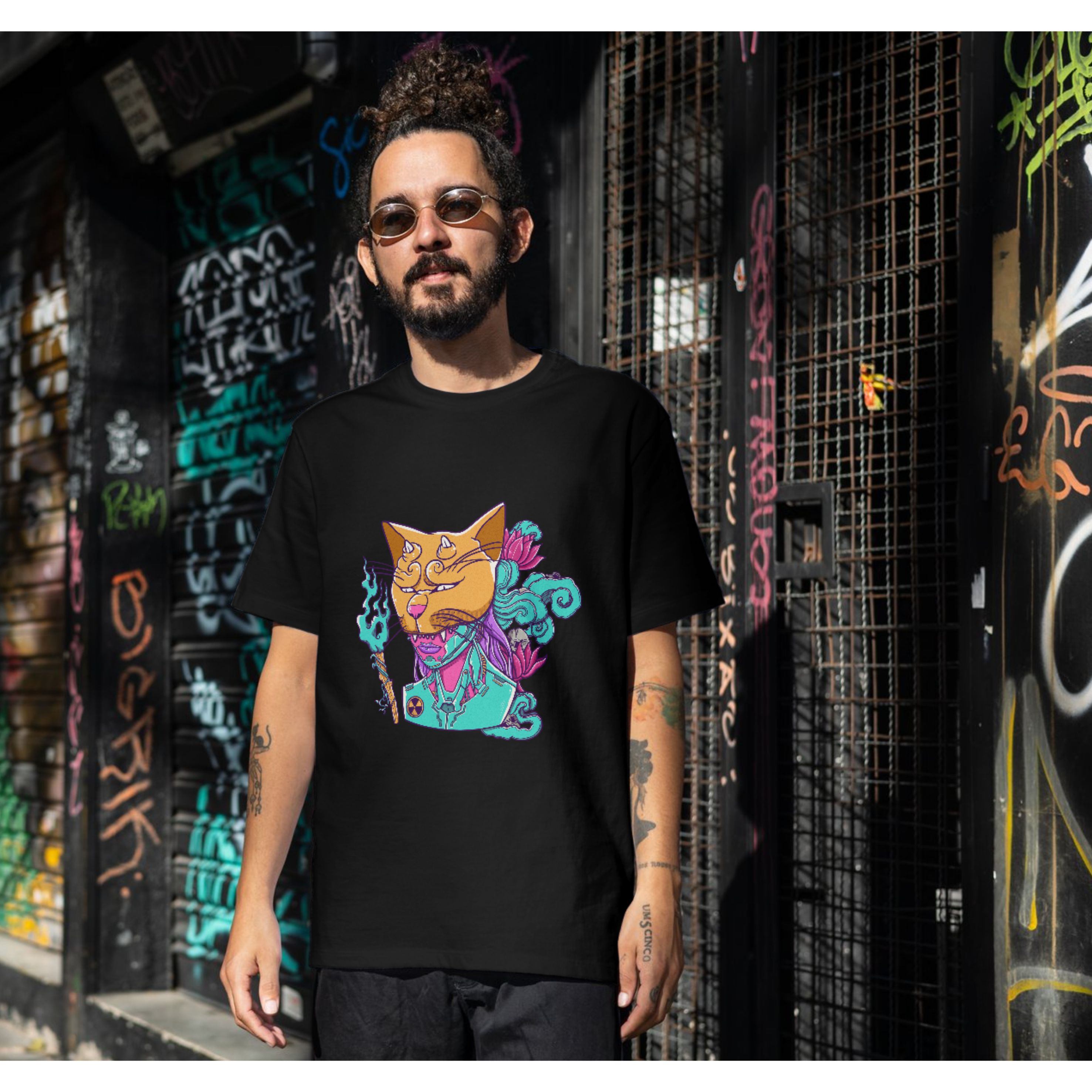 Tshirt Cyber Cat