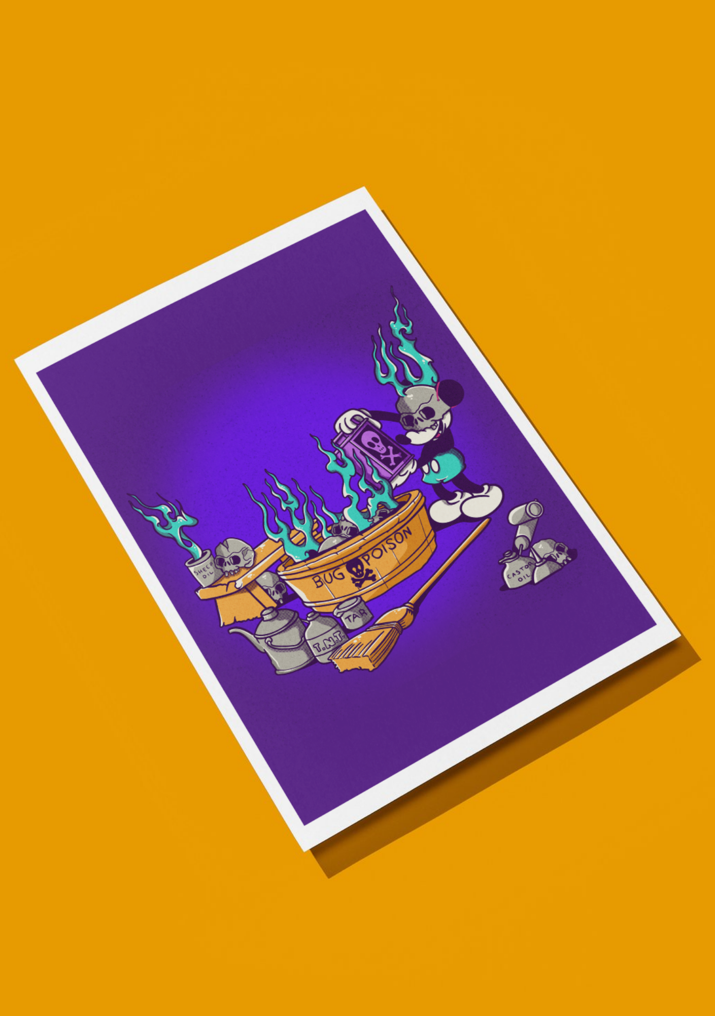 Postcard Poison Mouse